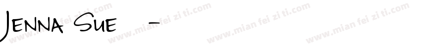 Jenna Sue字体字体转换